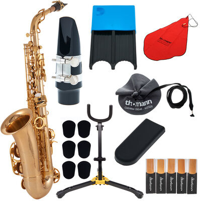 Thomann TAS-350 Alto Sax Set Bleu
