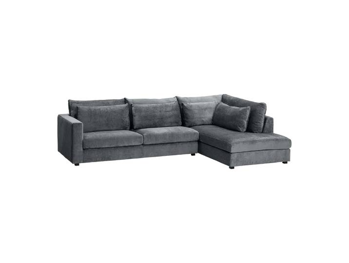 Ecksofa Apollo, Johann Jakob, anthrazit, Textil