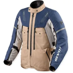 Revit Sand 5 H2O, Textiljacke wasserdicht - Beige/Blau - XXL