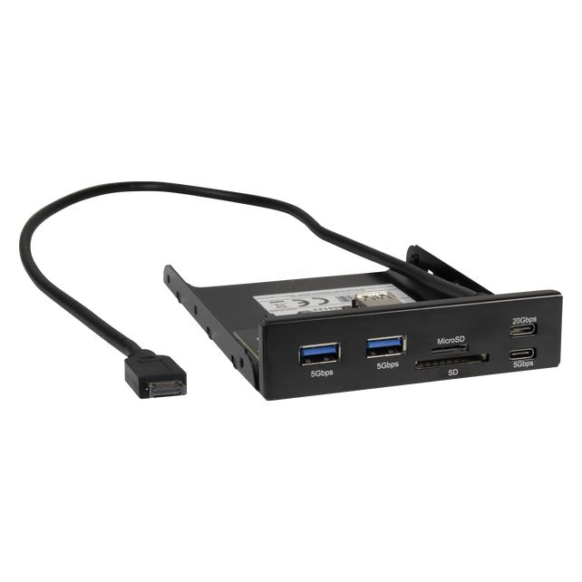 Intertech Inter-Tech AC Karten-Leser Argus CI-22, 3,5" intern, USB-C (USB, USB-C) (88884123)