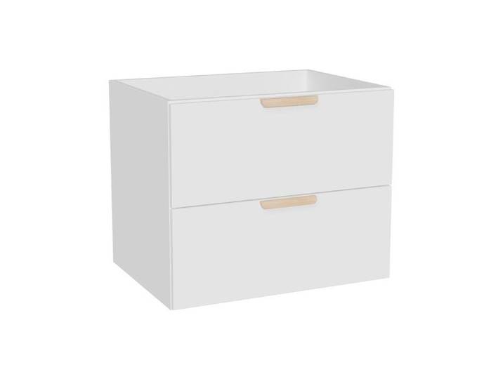 Meuble sous vasque suspendu – Blanc – L60 cm – AVORELI