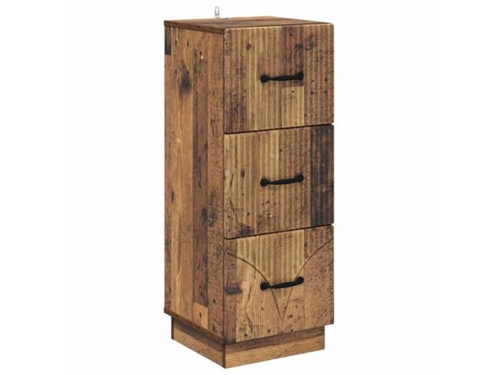 RJPLMFV Schubladenschrank, Vintage, 33 x 34,5 x 87 cm, Holz Glatte Oberfläche, Retro-Stil, vielseitige Aufbewahrung, ergonomische Griffe, einfache Pflege, warme Atmosphäre