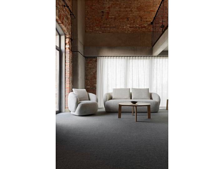 FLEXLUX 2,5-Sitzer Torino, rund, Couch, Loveseat, Modernes, organisches Sofa-Design, Kaltschaum, Wellenunterfederung