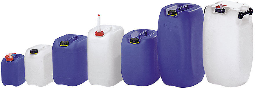 kaiserkraft Polyethylen-Kanister, Volumen 30 l, LxBxH 380 x 280 x 400 mm, blau, ab 20 Stück