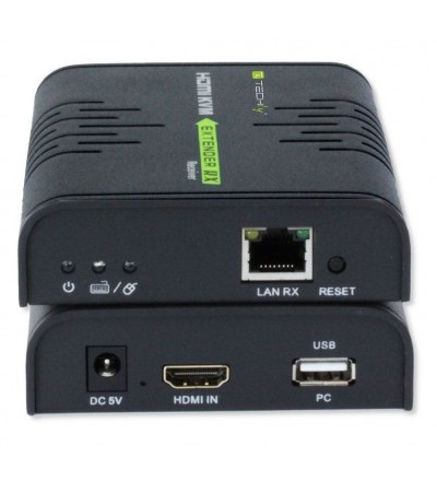 EFB Elektronik HDMI KVM Extender über Netzwerkkabel 120m CAT 5 STP UTP 120 m 19-polig Ethernet 2er (IDATA-HDMI-KVM2)