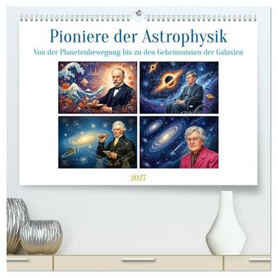 Pioniere der Astrophysik (hochwertiger Premium Wandkalender 2027 DIN A2 quer), Kunstdruck in Hochglanz