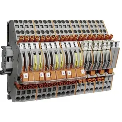 Hager, Verteilerschrank Zubehör, HAG KL13BC Wandler-Reihenklemmleiste 20p 1,5-6qmm schraublos