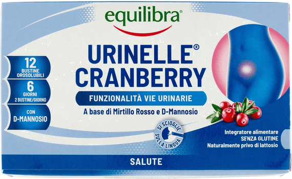 Equilibra Urinelle Cranberry Integratore Benessere Vie Urinarie 12 Bustine Stick