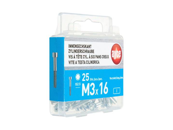 Ayce Innensechskant-Zylinderschraube M3 × 16 mm