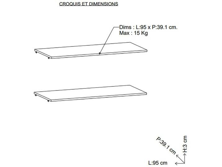 Einlegeboden DEMEYERE GROUP Ghost , beige (grau), B:95cm H:1cm T:39,1cm, Holzwerkstoff, Einlegeböden, Einlegeboden, Zusätzliche Einlegeboden