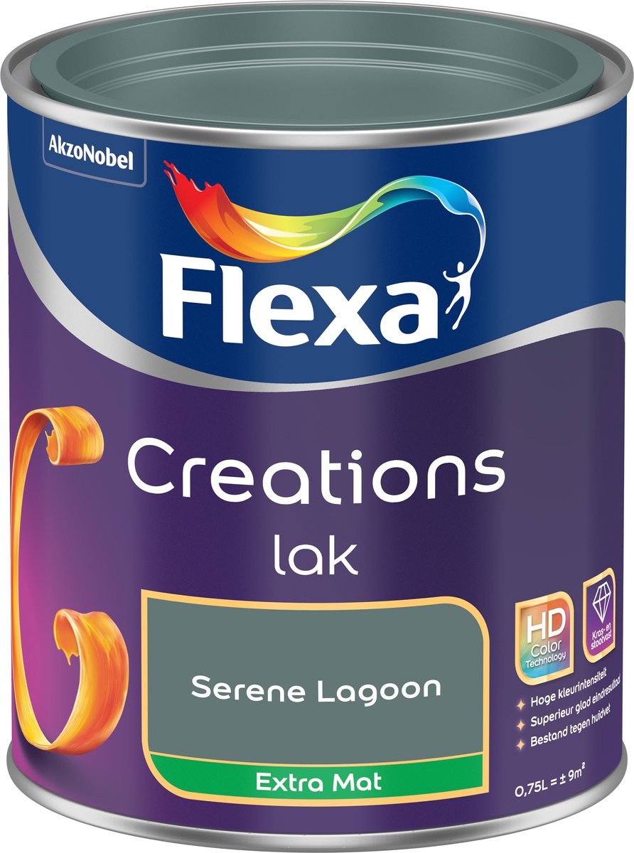 Flexa Creations Lak Extra Mat - Serene Lagoon - 750 ml