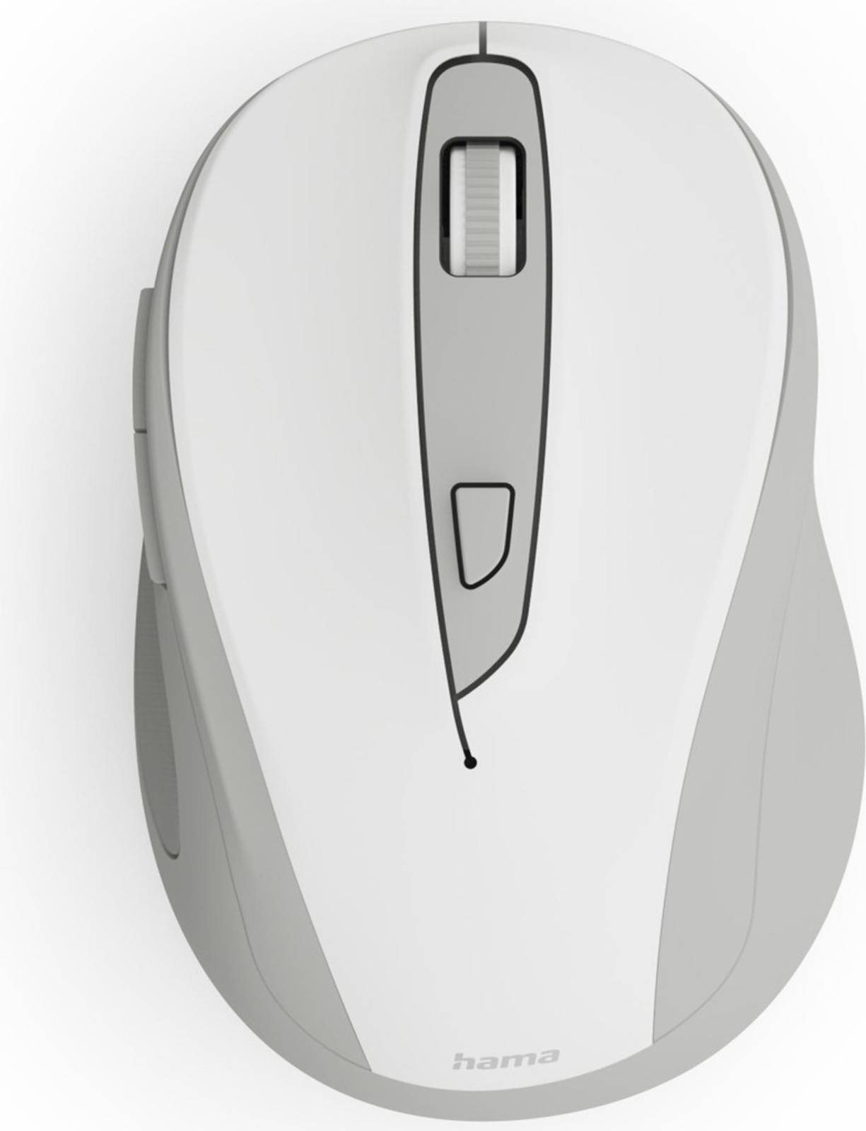 Hama WM-400 Maus ergonomisch kabellos wit