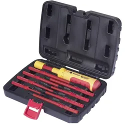 Toolcraft, Schraubenzieher, 16 Nm VDE, Elektriker Umsteck-Schraubendreher-Set 9teilig