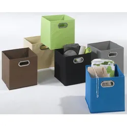 Box VIVIAN braun (BHT 27x28x27 cm) - BHT 27x28x27 cm