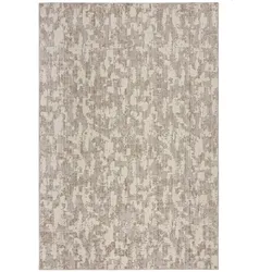 TEPPICH Waschbar RIDGE, meliert, Beige, 155 x 230 cm