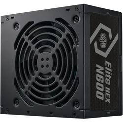 Cooler Master ALIMENTATORE 600W ELITE NEX N600 240V PFC ATTIVO 1-FAN 120MM (600 W), PC Netzteil, Schwarz