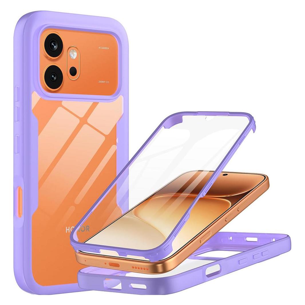Techsuit - ColorVerse 360 Series + Screen Protector - Honor 600 / 600 Pro - Purple (Honor 600, Honor 600 Pro) (69639439)