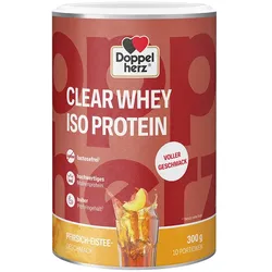 DOPPELHERZ Clear Whey Iso Protein Pfirsich-Eistee 300 g