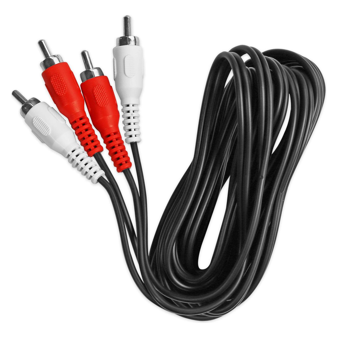 Ekon Audio Cable 2 RCA Male to 2 RCA Male (3 m, Cinch Kabel) (ECA2RCA30MM)