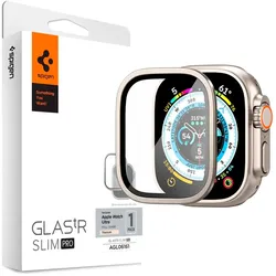 Spigen GLAS.tR Slim Pro – Displayschutz für Apple Watch Ultra 1 & 2 (49mm) aus gehärtetem Glas