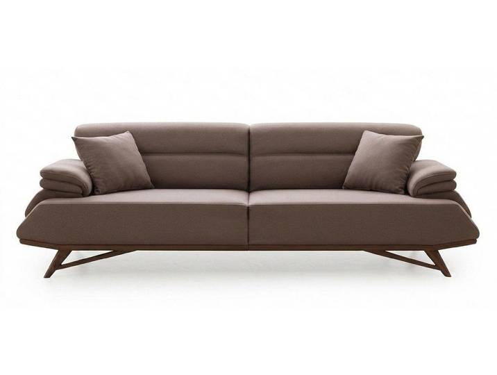 Xlmoebel 3-Sitzer Polstergarn 3-Sitzer Sofa Moderner Stil Grau Luxuriöse Bequem, 1 Teile, Luxuriöse Bequemlichkeit