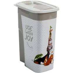 rotho Tierfutter Schüttdose 4.1 l FLO - B/H/T ca. 13.60x27.00x19.50