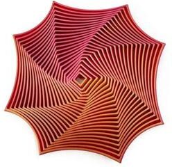 Uplift Picks OctaSpin 3D Printed Octagonal Fidget Toy For Stress Relief red