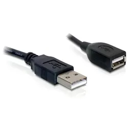DeLOCK Kabel USB 2.0 Verlaengerung, A/A 15cm S/B USB Kabel 0,15 m Schwarz