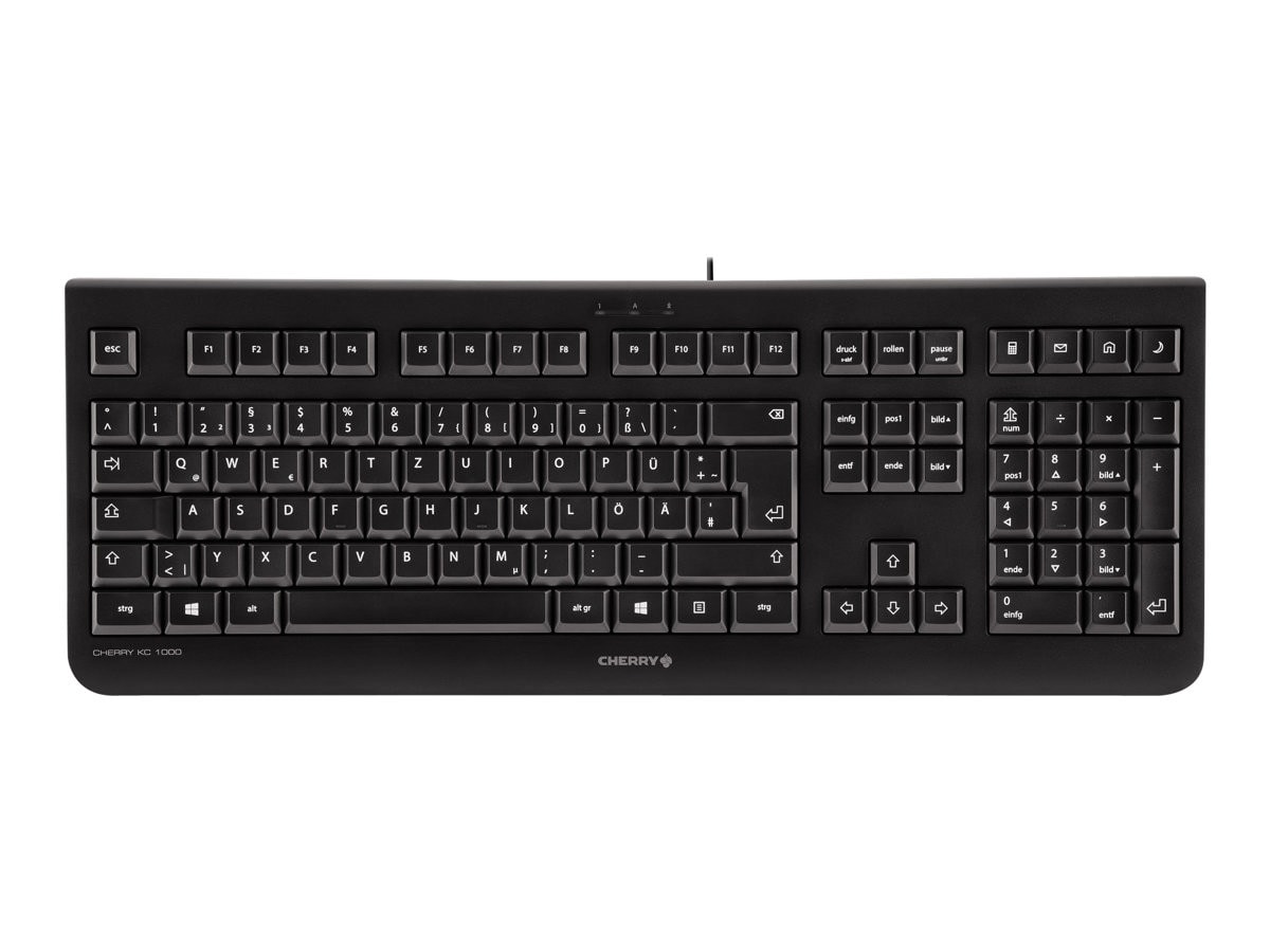 Cherry KC 1000 Tastatur kabelgebunden, Schwarz (Layout: Französisch)