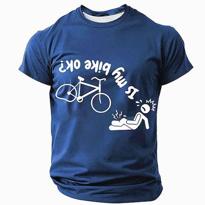 Männer Lustige Radfahrer 'Ist mein Fahrrad in Ordnung?' Grafik T-Shirt Kurzarm