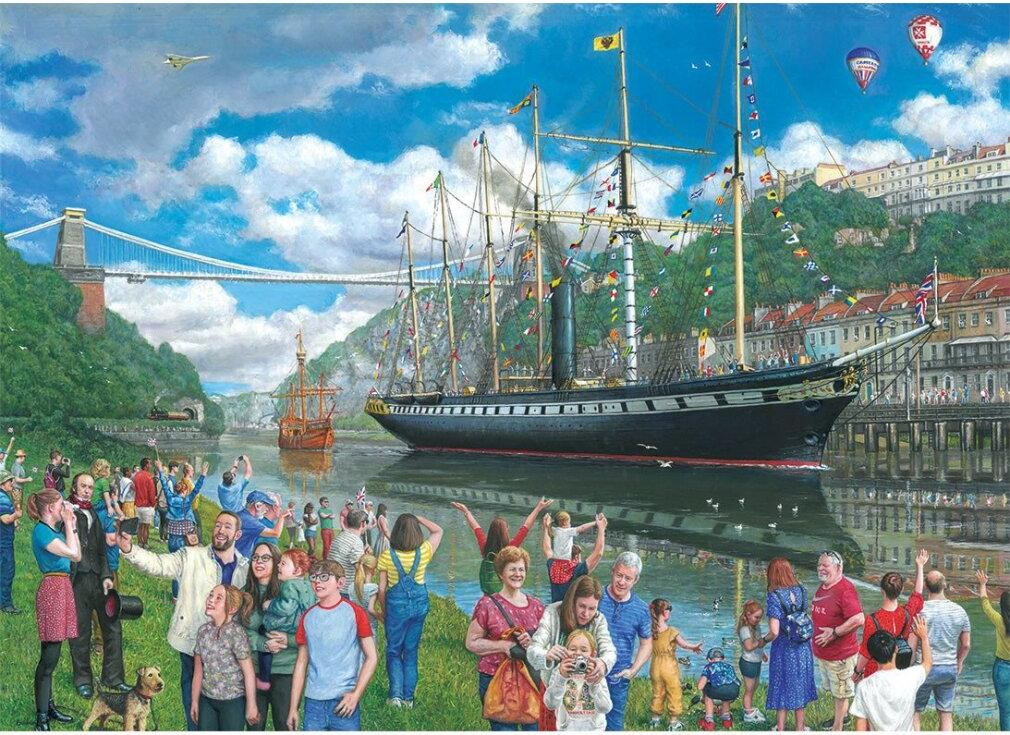 Gibsons Puzzel SS Great Britain, 1000 stukjes