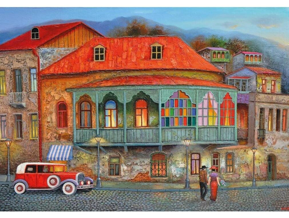 Magnolia Puzzel De straat van Oud Tbilisi - 1000-delige puzzel