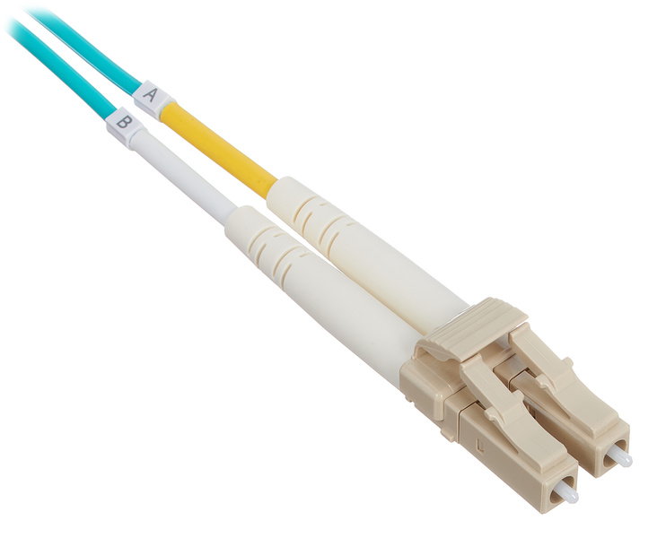 pro snake LWL cable OM4 10m LC Duplex turchese