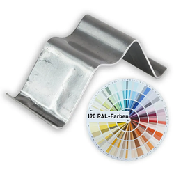 Alu-Eishalter, Original IceStop für Blechdächer, geringe Eis-/Schneelast, 5cm breit, RAL-Farben