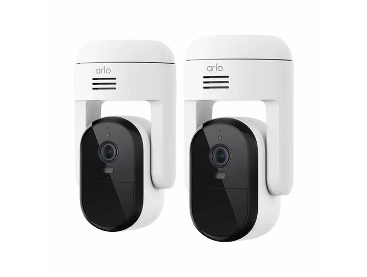 Arlo ESSENTIAL3 2K PTZ SECURITY CAMERA 2-PACK Netzwerkkamera – Überwachungskamera – weiss