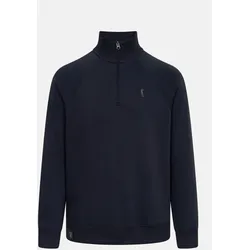 Derbe Halfzip Basic Kippes Herren Dunkelblau Sweatshirt GOTS
