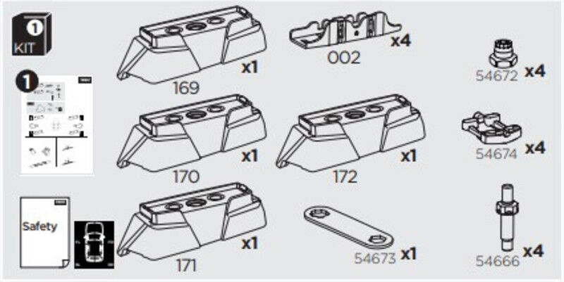 France Attelage Kit Thule 7040