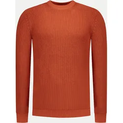Grobstrick-Pullover Orange XXL