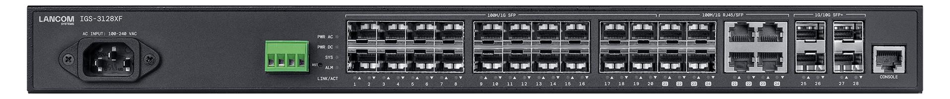 LANCOM IGS-3128XF, Managed, L2/L3, Rack-Einbau, 1U