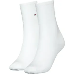 2er Pack TOMMY HILFIGER Diamond Structure Socken Damen 003 - white 35-38