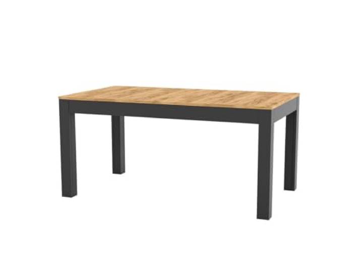 SzynakaMeble WENUS Esstisch 160-300x90x76cm Eiche Craft Schwarz Küchentisch für 4-12 Personen, 3 Einlegeplatten, 90x76 cm, nur für beheizte Wohnräume, nicht für Wintergarten