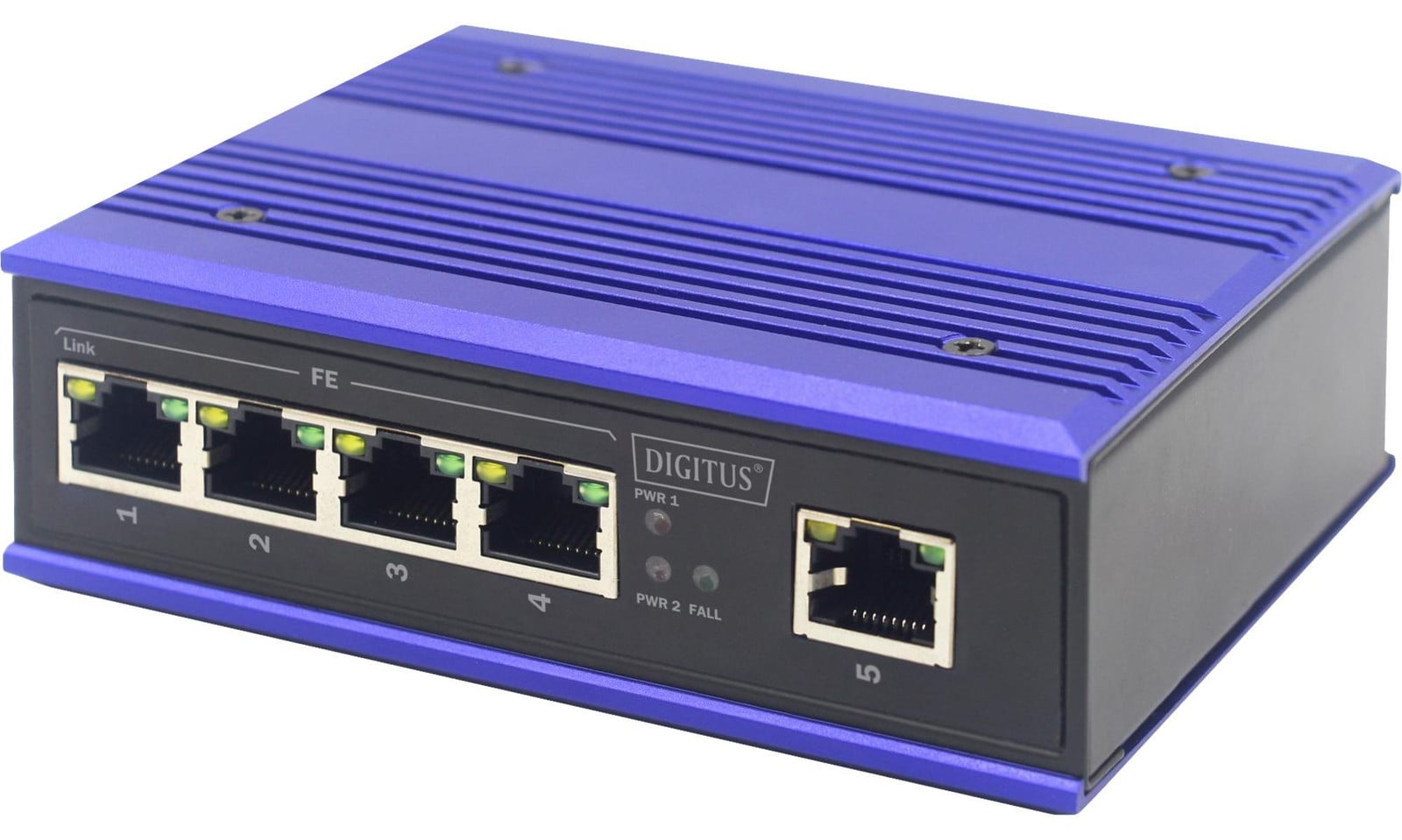 DIGITUS DN-650105 Industriële Fast Ethernet switch, 5-poorts, onbeheerd
