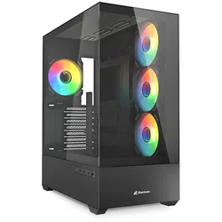 Sharkoon PC Gehäuse AK6 RGB Black ATX schwarz