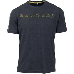 MAUL Herren Shirt Grinberg - 1/2 T-Shirt+Print, Größe 68 in Blau 72