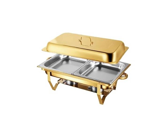 Chafing Dishes for Buffet Chafing Dish Buffet-Set chafing dish Mit verschiedenen Speisepfannen, Kombi-Speisewärmer for Veranstaltungen und Hochzeiten