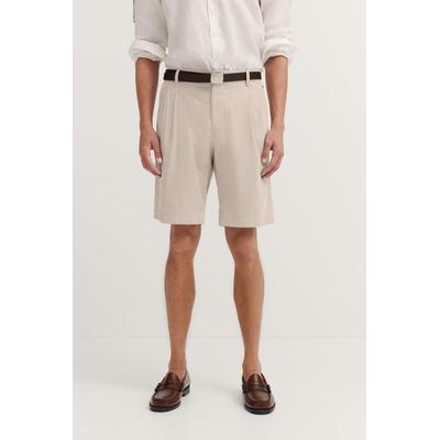 Bermudas BUGATTI, Herren, Gr. 54, Normalgrößen, beige (30, beige), 100% Baumwolle, unifarben, loose fit, Hosen Bermudas, Premium-Cord