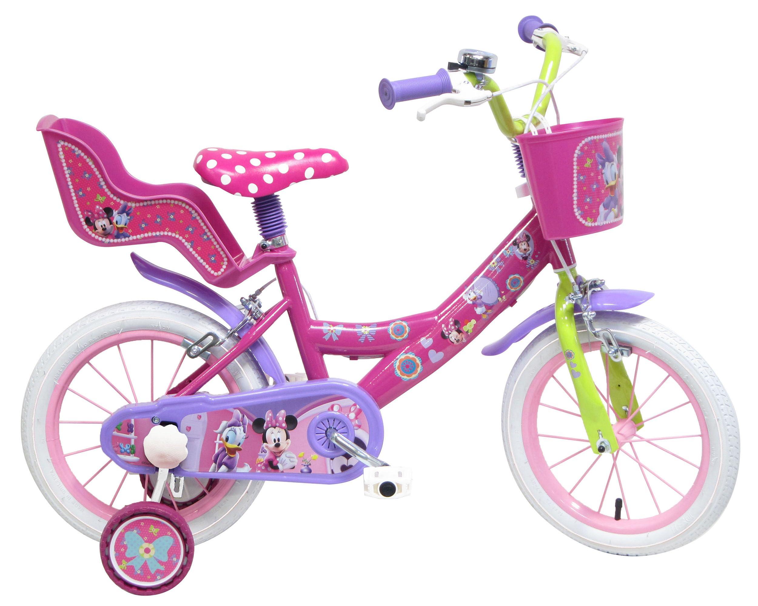 Kinderfahrrad 14 Zoll Disney Minnie Maus Rosa