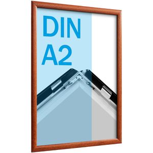 Sprintis Klapprahmen Holzoptik, 25 mm Profil, DIN A2, holzoptik, Aluminium