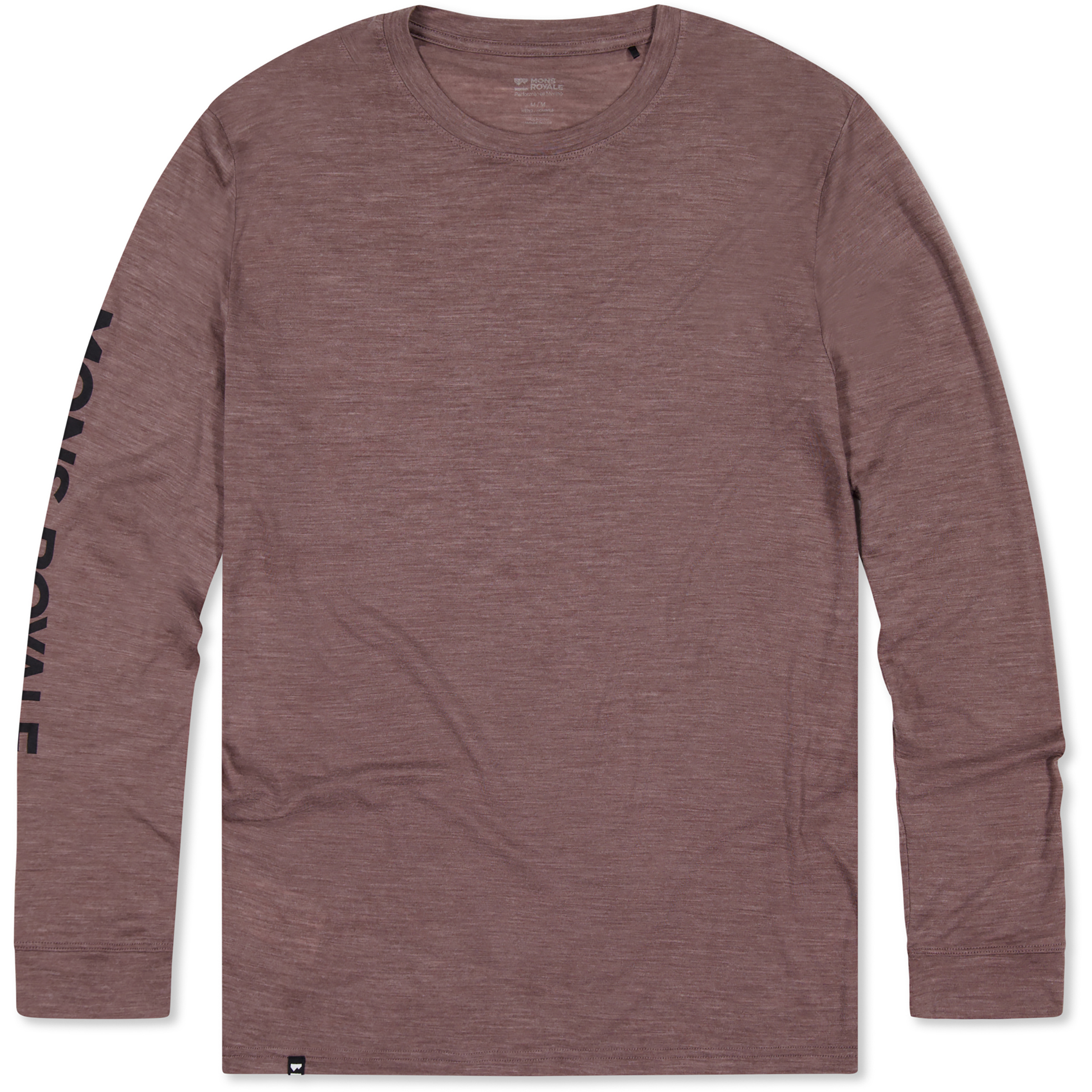 Mons Royale Zephyr Merino Tencel Herren Longsleeves braun Größe S Trekking Schnell trocknend Merinowolle | Lyocell (Tencel)