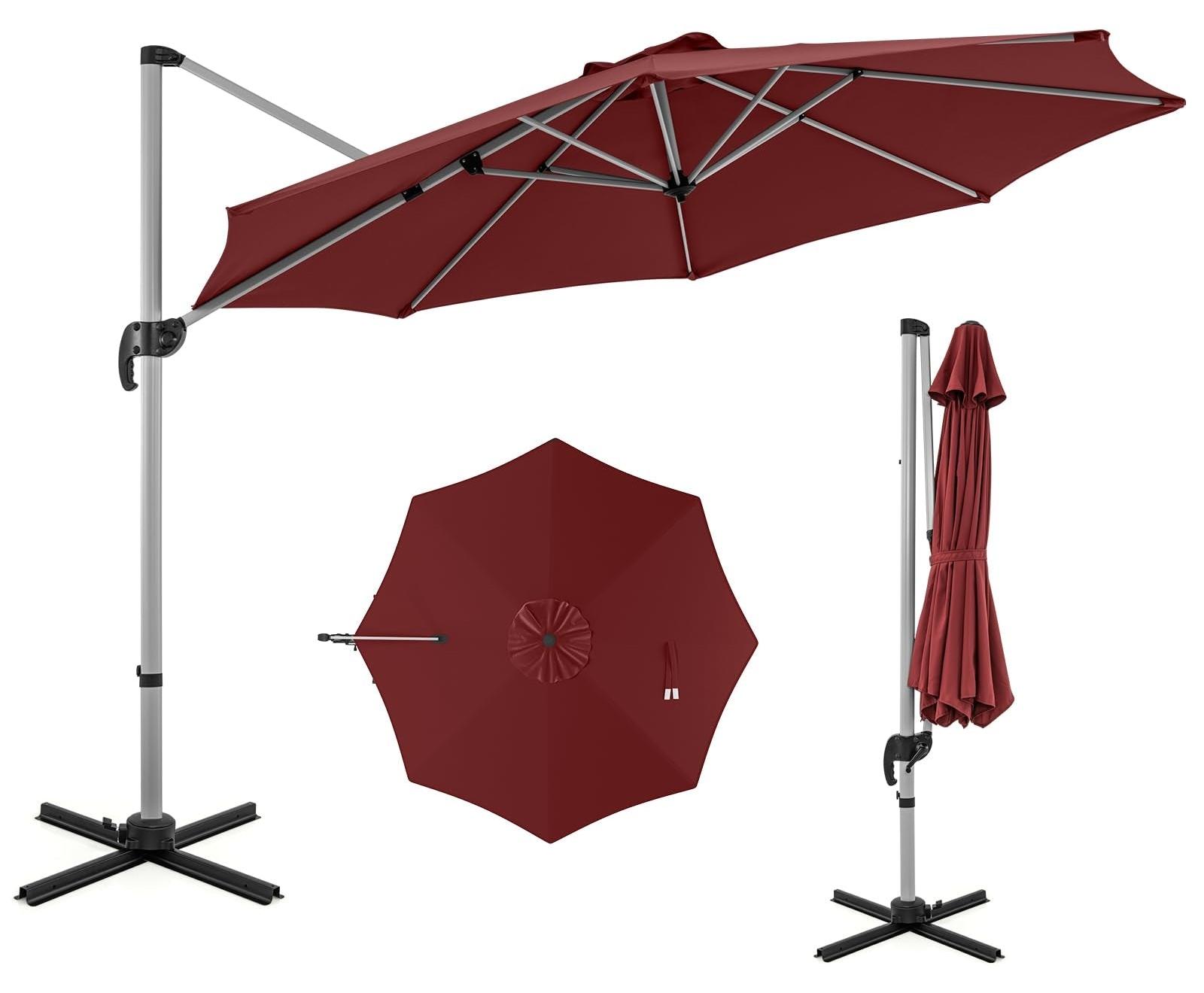 Sonnenschirm - Gartenschirm - Terrassenschirm - Marktschirm - Schattenschirm - Durchmesser 330 cm